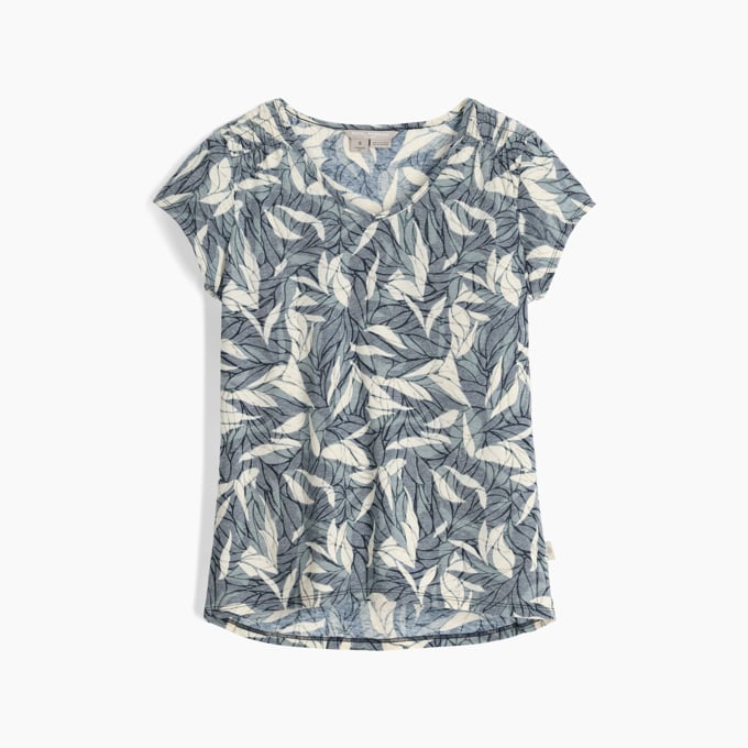 Royal Robbins Womens Featherweight Tee - Deep Blue Presidio Print Deep Blue Presidio Print