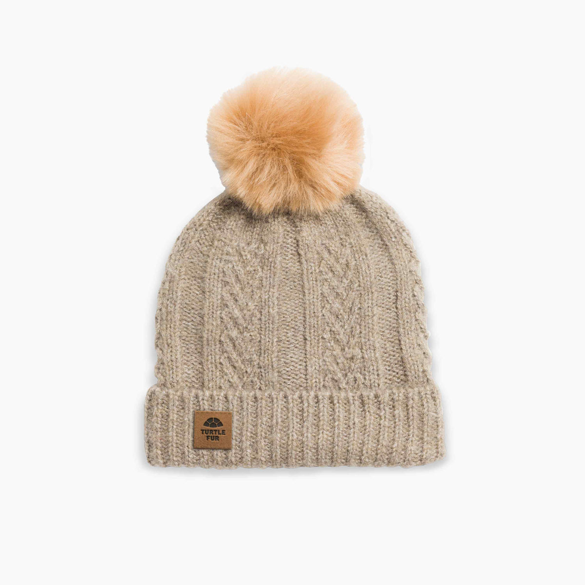 Turtle Fur Recycled Knit Lindsey Pom - Sand Sand