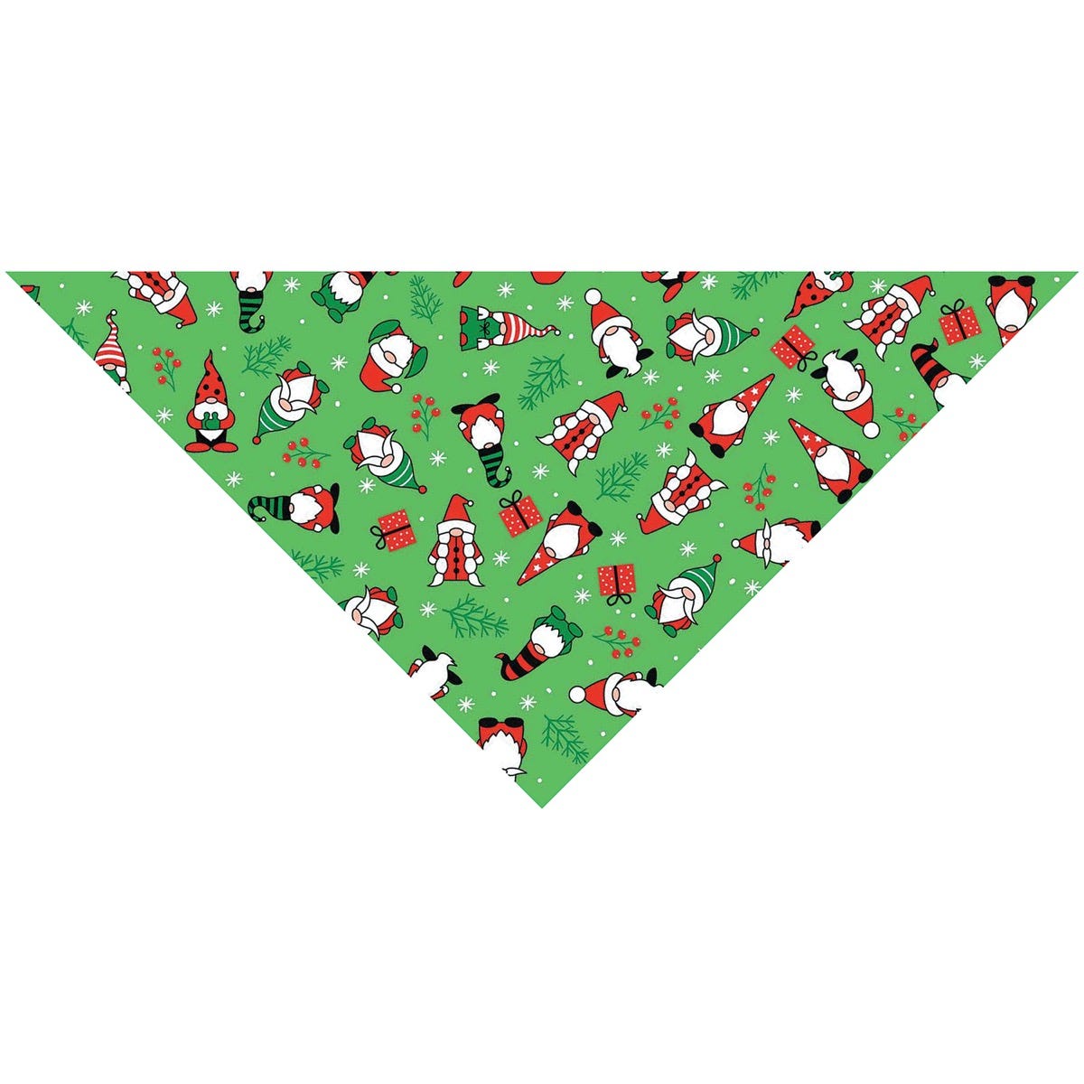 Carolina Creative Holiday Gnomes Green Bandanas