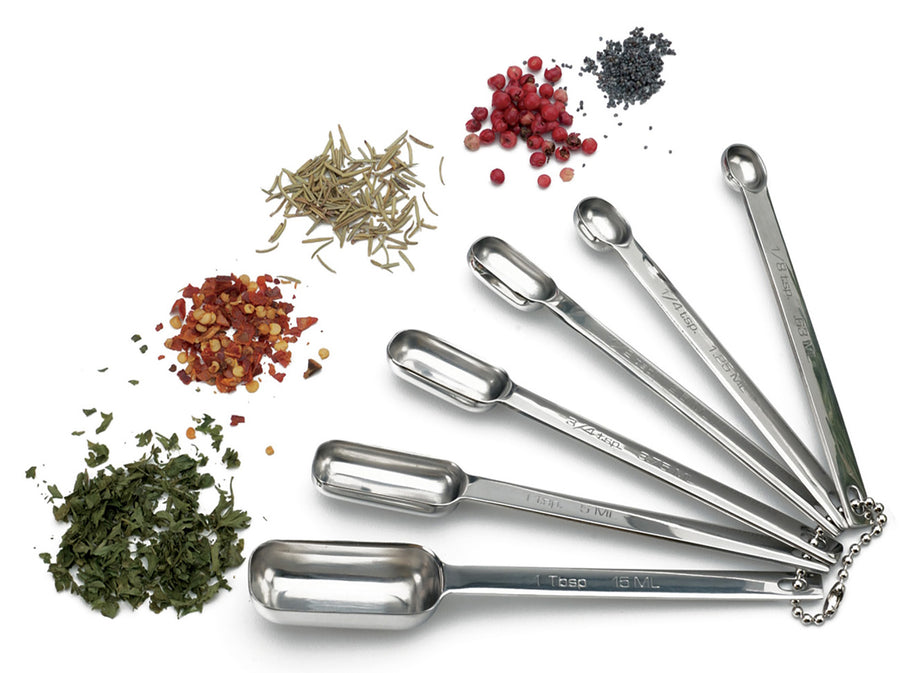 RSVP SPICE MEASURING SPOON SET OF 6 STAINLESS