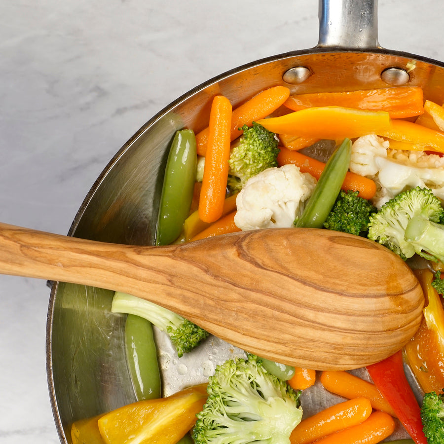 RSVP OLIVE WOOD SPOON OLIVE_WOOD / 12IN