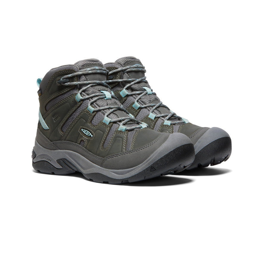 Keen Women's Circadia Mid Waterproof Boot STEEL_GRY/CLOUD_BLU / / M
