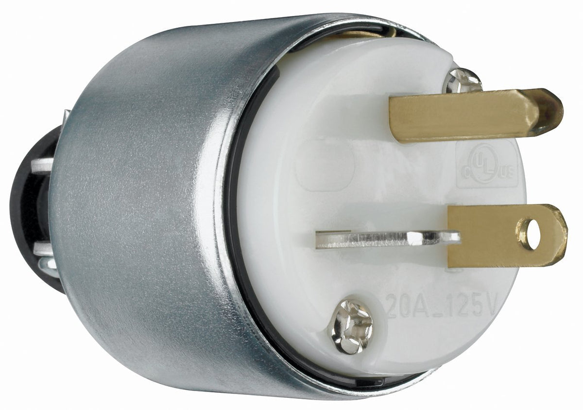 Pass & Seymour 20A 125V Armored Plug WHITE / 20A