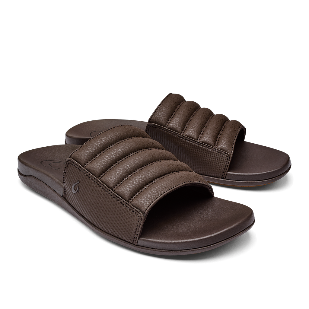 Olukai Men's Maha 'Olu Sandal DARK_WOOD/DK_WOOD