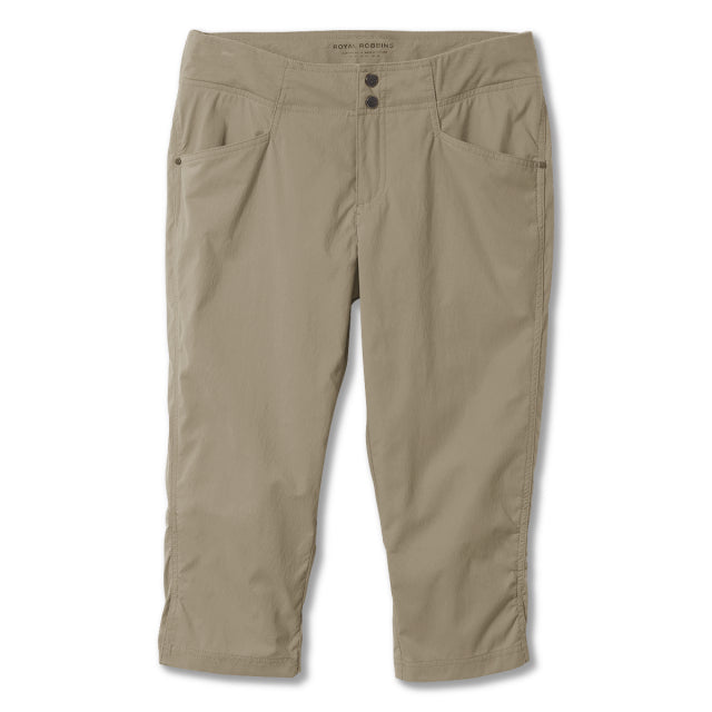 Royal Robbins Women's Jammer II Capri Lt Khaki