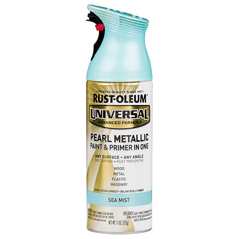 RUST-OLEUM 11 OZ Universal Metallic Spray Paint - Sea Mist SEA_MIST / / PEARL_METALLIC