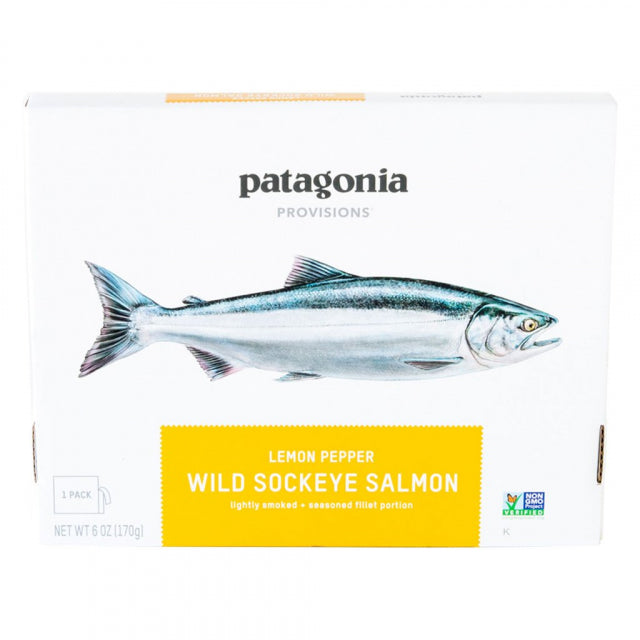 Patagonia Provisions Wild Sockeye Salmon, Lemon Pepper 6 oz