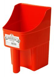 Miller MFG 3 Qt Plastic Feed Scoop RED