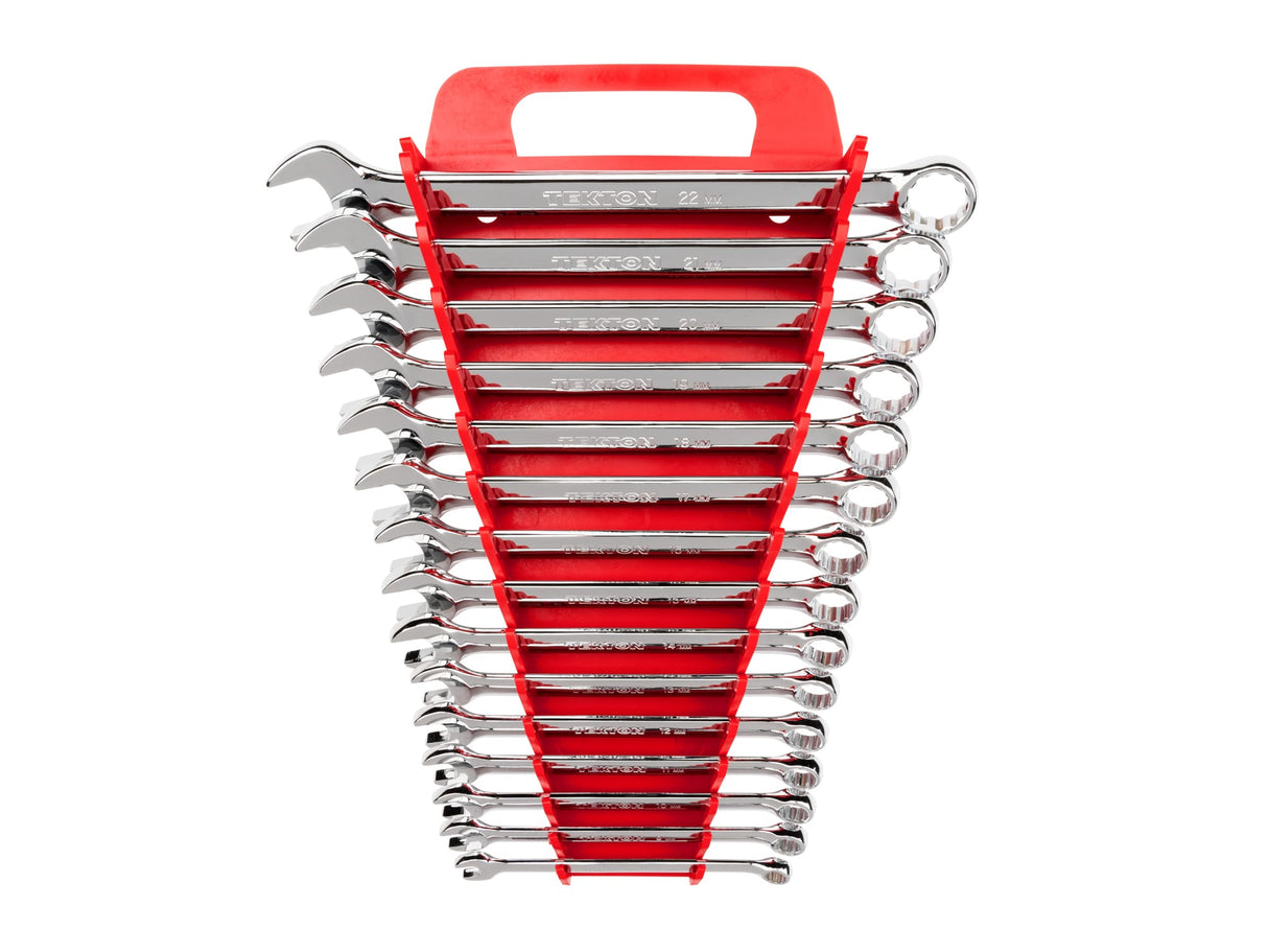Tekton Combination Wrench Set, 15-Piece (8-22 mm) - Holder