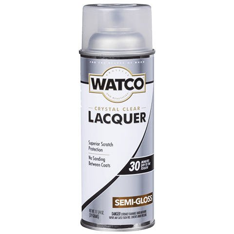 WATCO 11.25 OZ Lacquer Clear Wood Finish - Semi-Gloss CLEAR / / SEMIGLOSS