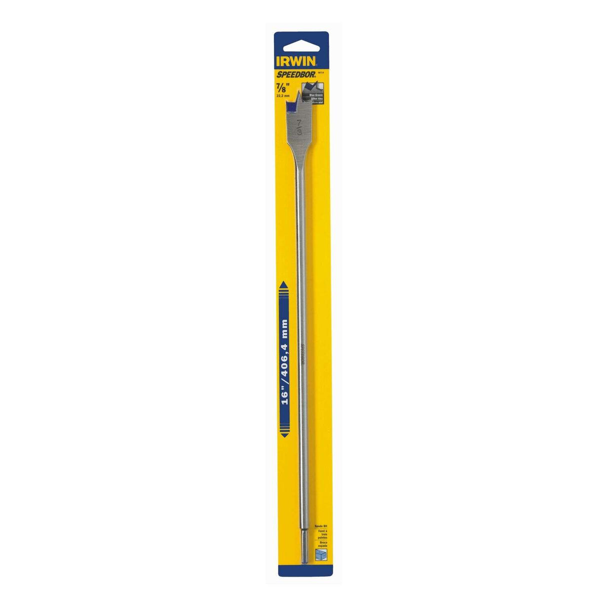 IRWIN INDUSTRIAL TOOL Extra-Long SPEEDBOR Flat Bit 7/8 in. X 16 in. 7/8X16