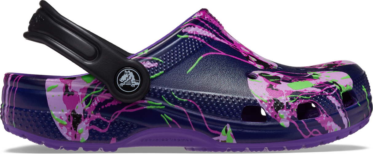 CROCS Toddler's Classic Meta Scape Clog NEON_PURPLE/MULTI / / M