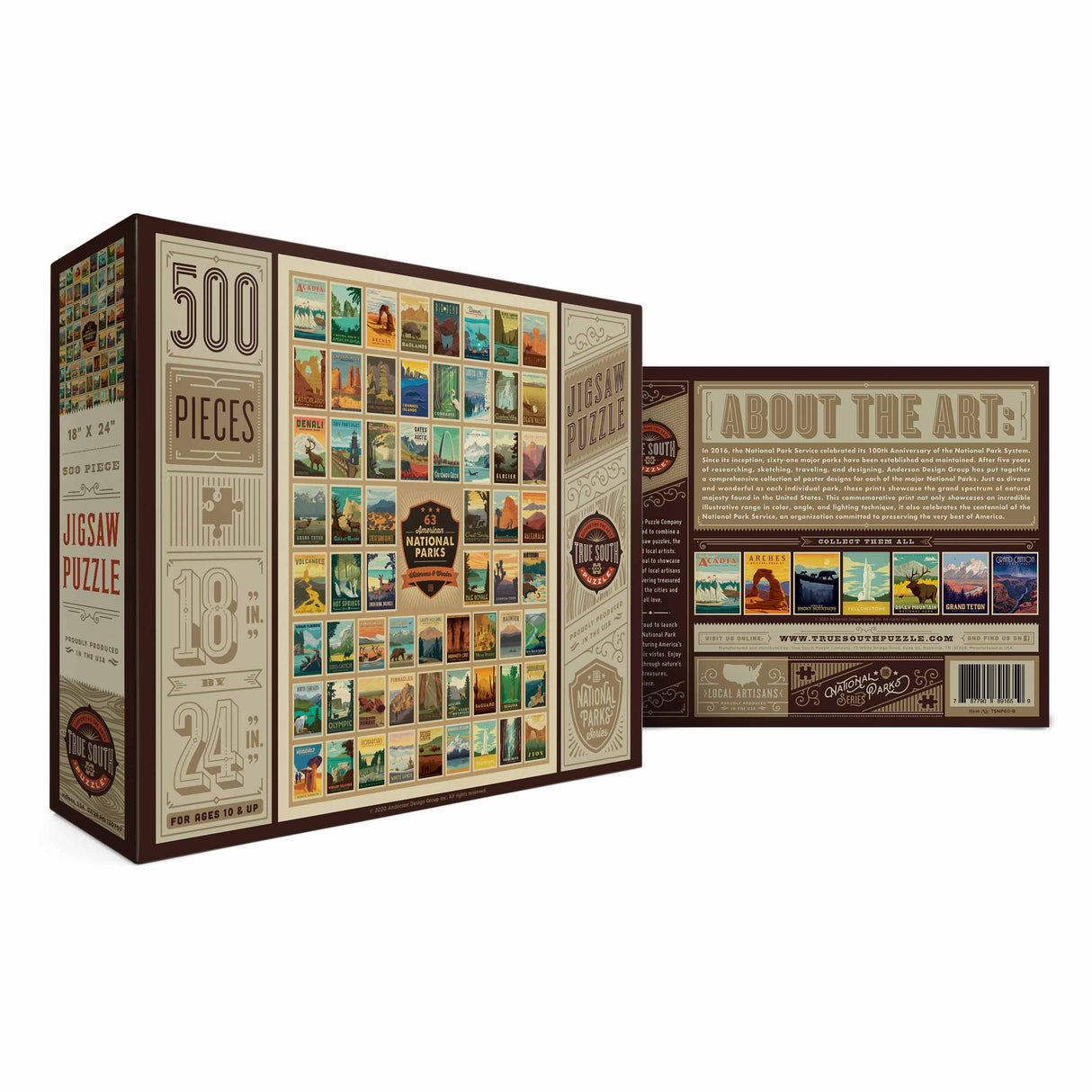 True South Puzzle Wilderness And Wonder 63 Parks