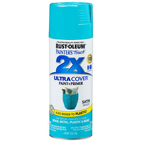 RUST-OLEUM 12 OZ Painter's Touch 2X Ultra Cover Satin Spray Paint - Satin Seaside SEASIDE / / SATIN