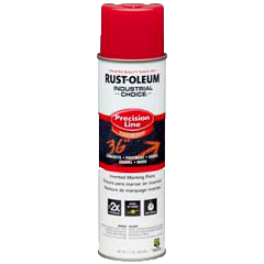 RUST-OLEUM 17 OZ M1600 System SB Precision Line Marking Paint - Safety Red SFTYRED