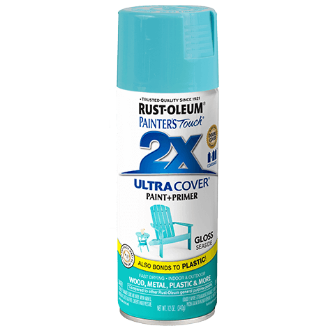 RUST-OLEUM 12 OZ Painter's Touch 2X Ultra Cover Gloss Spray Paint - Gloss Seaside SEASIDE / / 12OZ