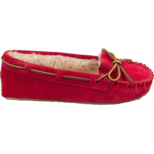 Minnetonka Women's Cally Moccasin Slippers Red
