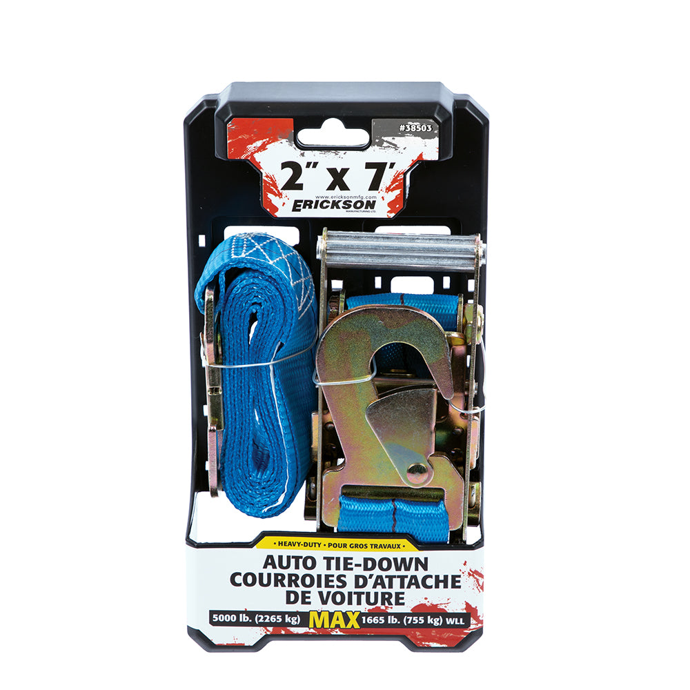 Erickson 2″ x 7′ 5000 lb Car Tie-Down / 2INX7FT
