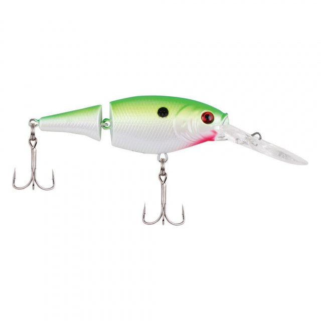 Berkley Flicker Shad Jointed | 1/3 oz | 2 3/4in | 7cm | 6 | 7'-9' | 2.1m-2.7m | Model #FFSH7J-CPR Chartreuse Pearl
