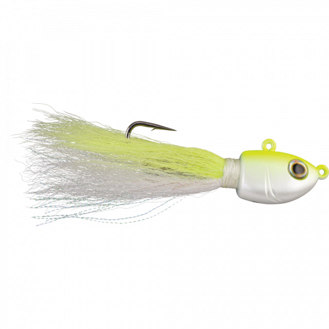 Berkley Fusion19 Bucktail Jigs | 1/4 oz | 2/0 | Model #FSN19BUCK1/4-WC White Chartreuse