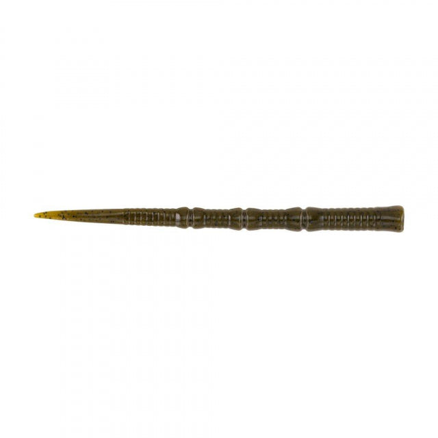 Berkley PowerBait Flute Worm | 4.7in | 12cm | Model #PBFW4.7-GP Green Pumpkin