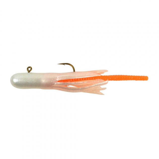 Berkley PowerBait Pre-Rigged Atomic Teasers | 1/32 oz | Model #PCATS132-POR Pearl/Orange