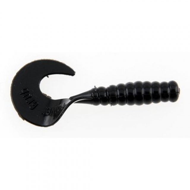 Berkley PowerBait Power Grubs | 3in | 8cm | Model #PBHPG3-BL Black