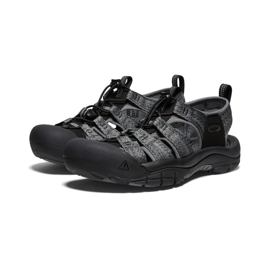 Keen Men's Newport H2 Sandal BLACK/STEEL_GREY / / M