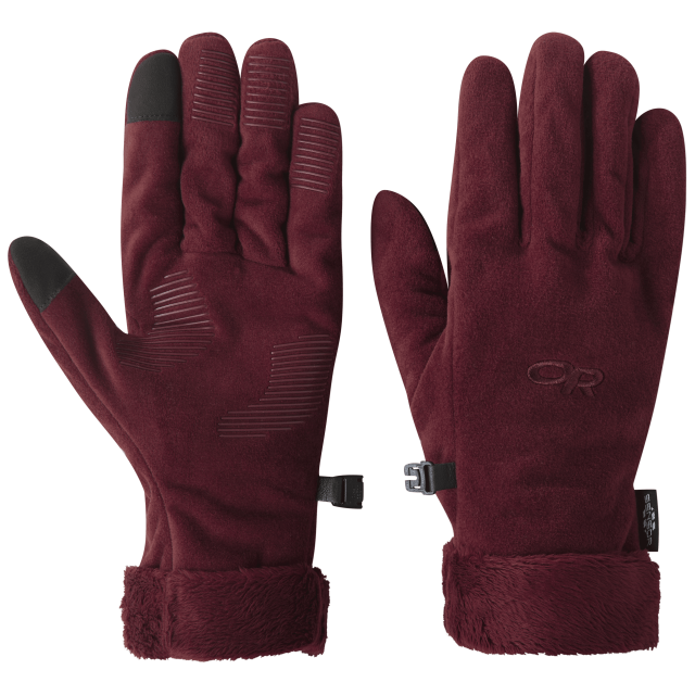 Outdoor Research Women's Fuzzy Sensor Gloves madder