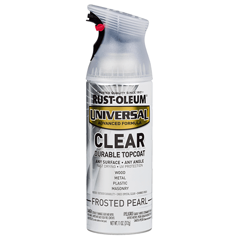 RUST-OLEUM 11 OZ Universal Clear Topcoat Spray Paint - Frosted Pearl Clear CLEAR / / FROSTED_PEARL