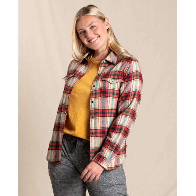 Toad & Co Women's Folk Yeah Shirt Jacket Winterberry