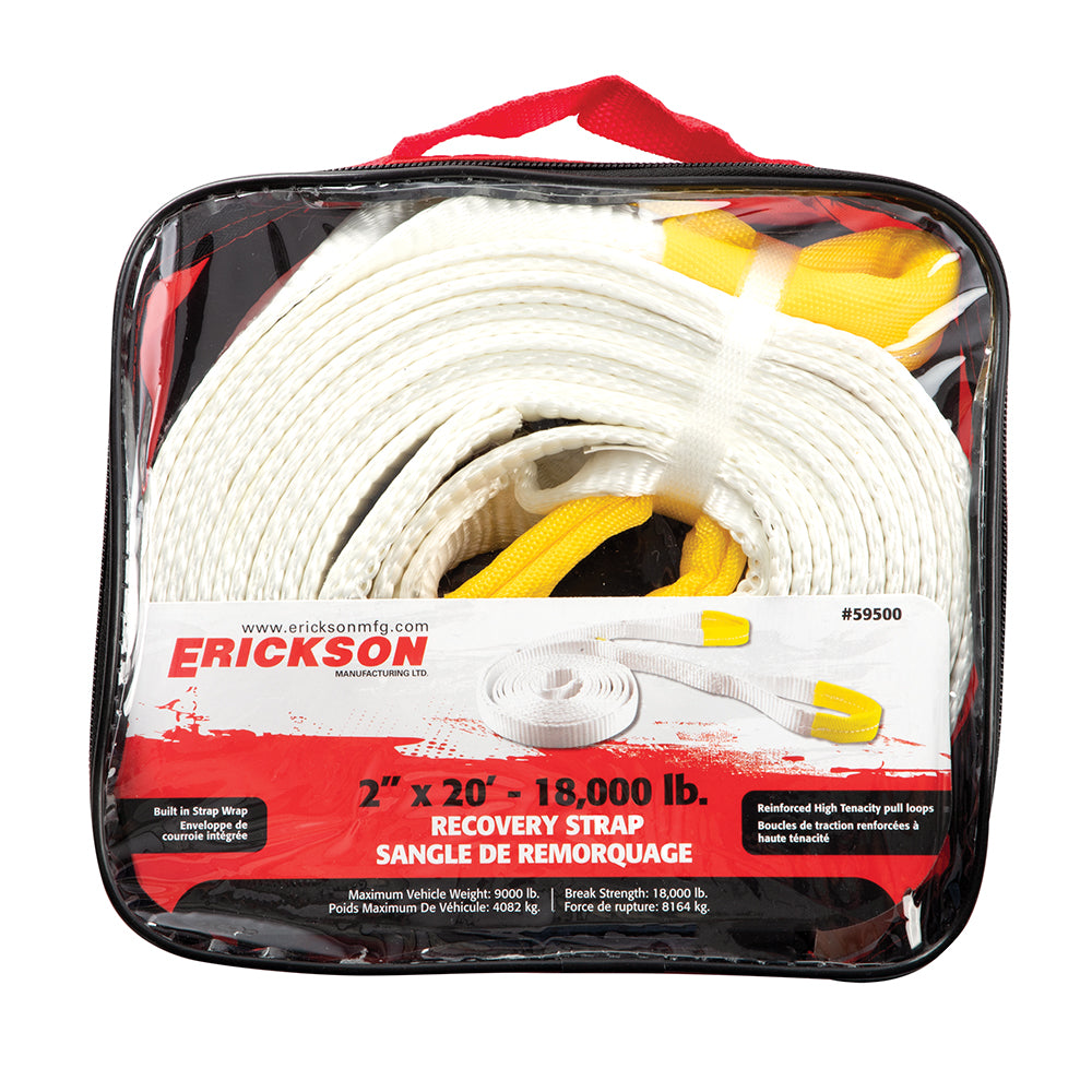 Erickson 2″ x 20′ 18,000 lb Recovery Strap / 2INX20FT