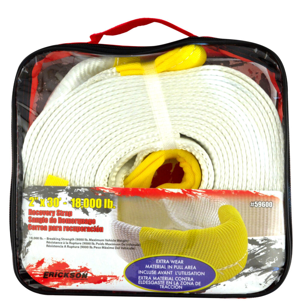 Erickson 2″ x 30′ 18,000 lb Recovery Strap / 2INX30FT