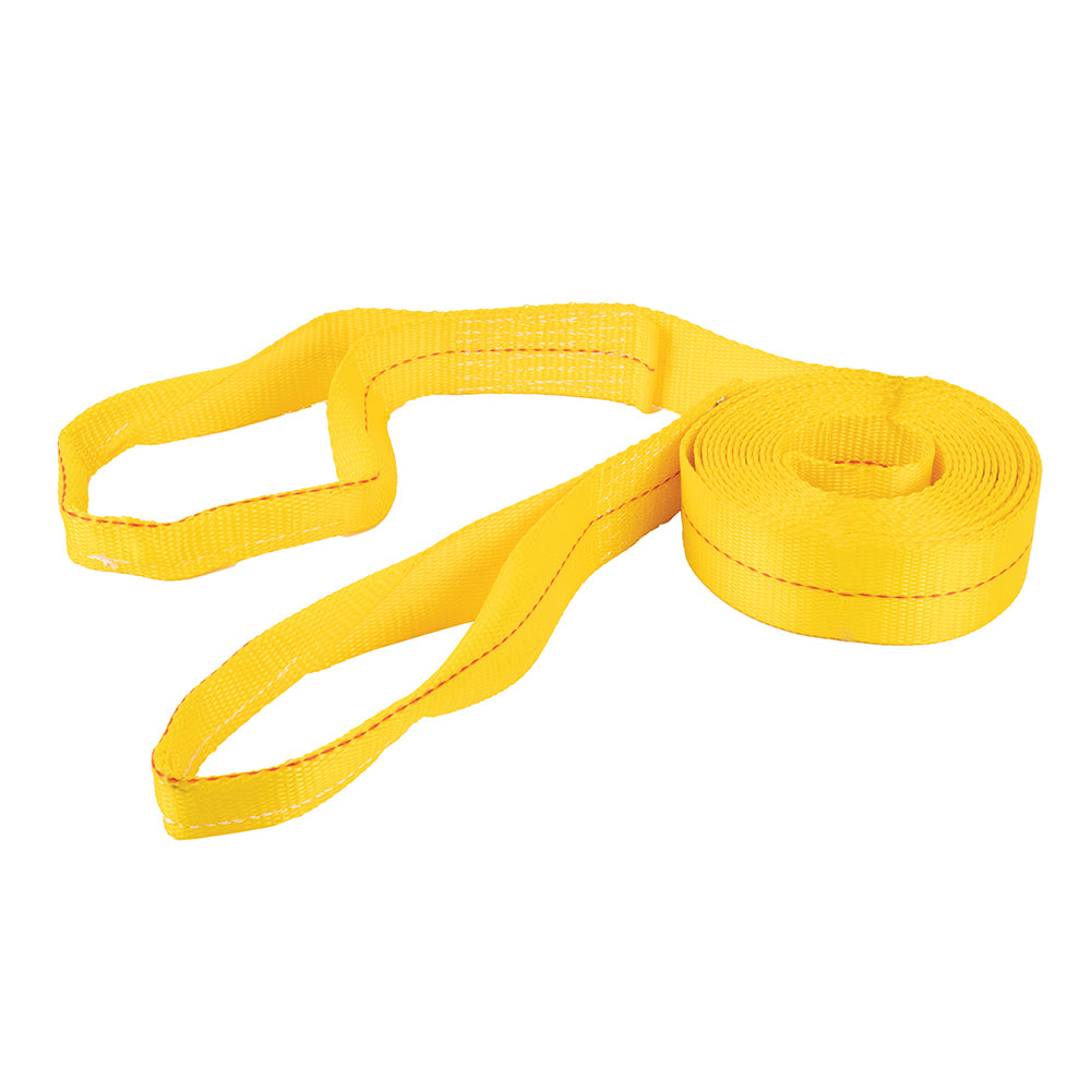 Erickson 2″ x 20′ 9000 lb Tow Strap with Loops YEL / / 2INX20FT