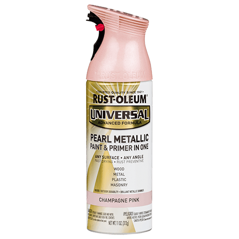 RUST-OLEUM 11 OZ Universal Metallic Spray Paint - Champagne Pink CHAMPAGNE_PINK / / PEARL_METALLIC