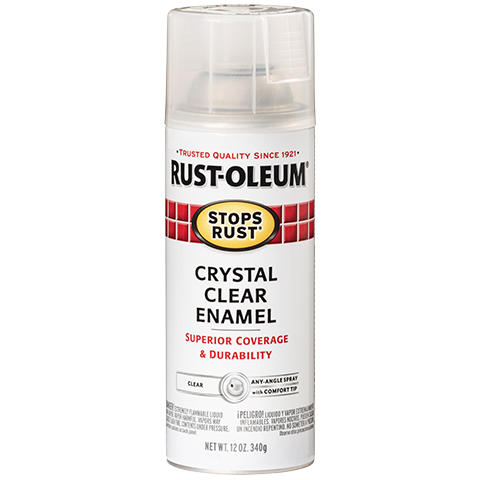 RUST-OLEUM 12 OZ Stops Rust Protective Enamel Spray Paint - Crystal Clear CRYSTAL_CLEAR