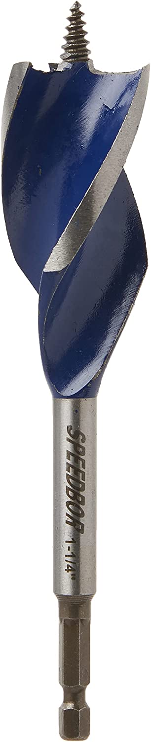 IRWIN INDUSTRIAL TOOL SPEEDBOR MAX Tri Flute Drill Bit 1-1/4 in. X 6 in. 1_1/4X6