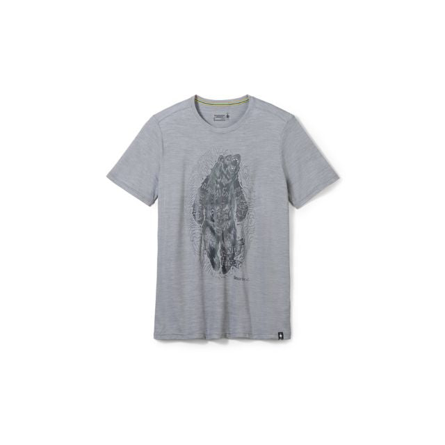 Smartwool Men’s Always Explore Short Sleeve Graphic Tee Light Gray Heather