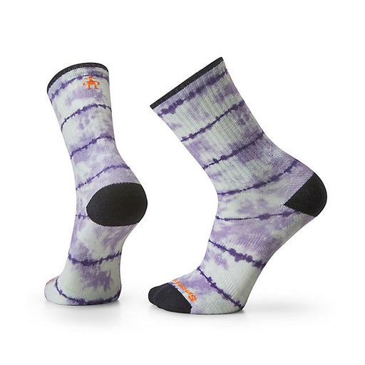 Smartwool Athletic Tie Dye Print Crew Socks Purple Eclipse