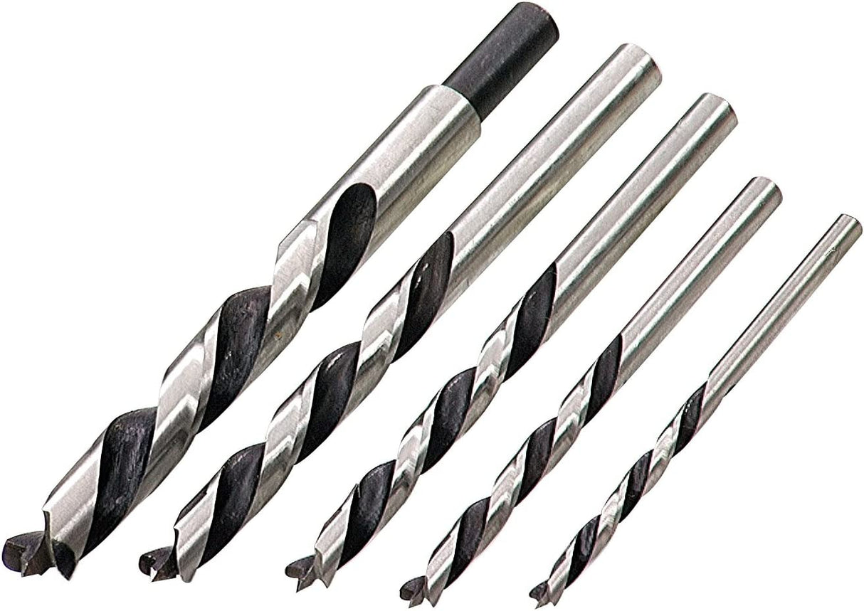 IRWIN INDUSTRIAL TOOL Brad Point Drill Bit Set - 5 Pieces 5PC