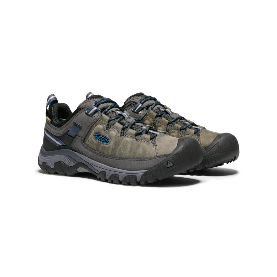 Keen Men's Targhee III Waterproof Shoe STEEL_GREY/CAPT_BLUE / / M