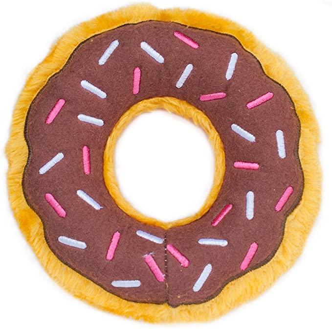 Zippy Paws Donutz Chocolate Dog Toy