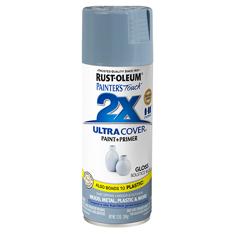 RUST-OLEUM 12 OZ Painter's Touch 2X Ultra Cover Gloss Spray Paint - Gloss Solstice Blue SOLSTICE_BLUE / / GLOSS