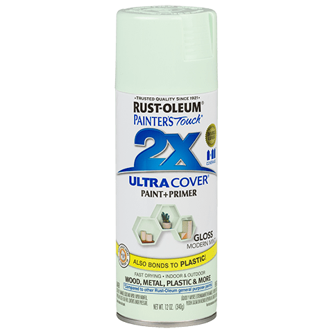 RUST-OLEUM 12 OZ Painter's Touch 2X Ultra Cover Gloss Spray Paint - Gloss Modern Mint MODERN_MINT / / GLOSS
