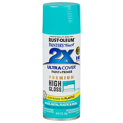 RUST-OLEUM 12 OZ Painter's Touch 2X Ultra Cover High Gloss Spray Paint - Hi Gloss St Tropez ST_TROPEZ / / HIGH_GLOSS