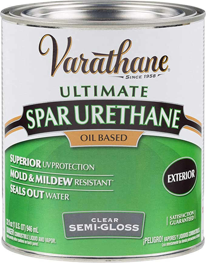 VARATHANE QT 275 VOC Oil-Based Exterior Spar Urethane - Semi-Gloss CLEAR / / SEMIGLOSS