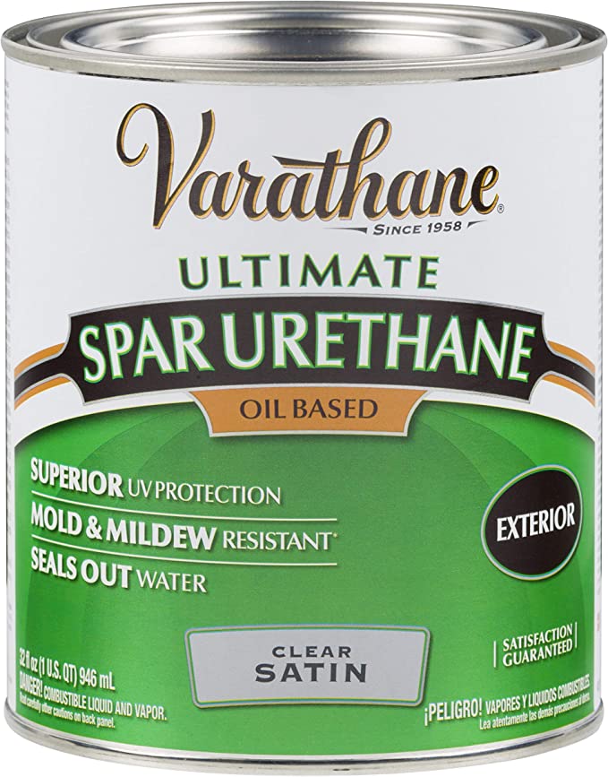 VARATHANE QT 275 VOC Oil-Based Exterior Spar Urethane - Satin CLEAR / / SATIN