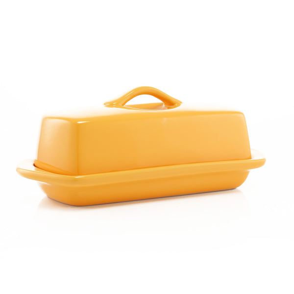 Chantal Full-Size Butter Dish 8.5 Inch X 4 Inch MARIGOLD_YELLOW