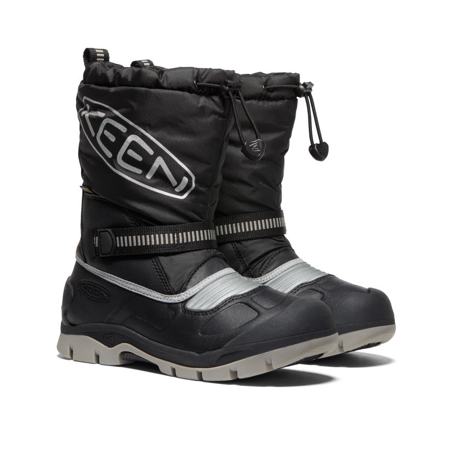 Keen Youth Snow Troll Waterproof Boot BLACK/SILVER / / M