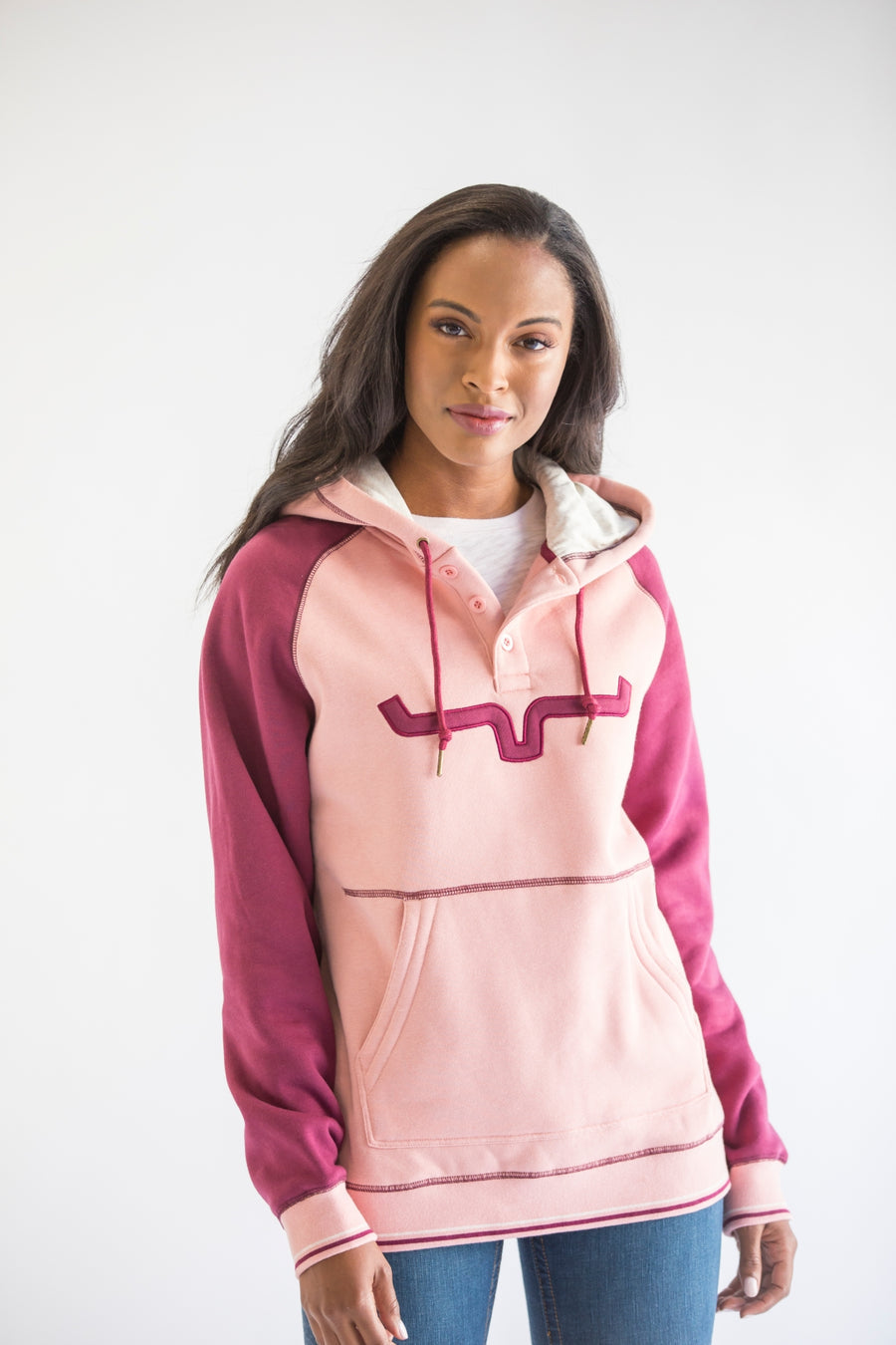 Kimes Ranch Amigo Hoodie ROSE_HEATHER